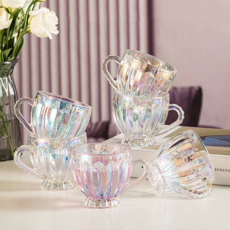 Colorful Glass Water Cup Set