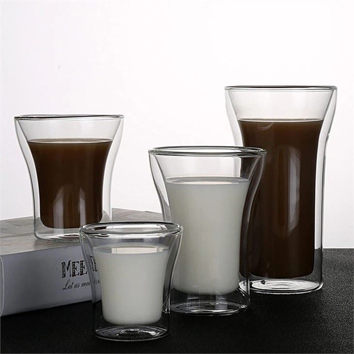High Borosilicate Double-Layer Glass Coffee Cup
