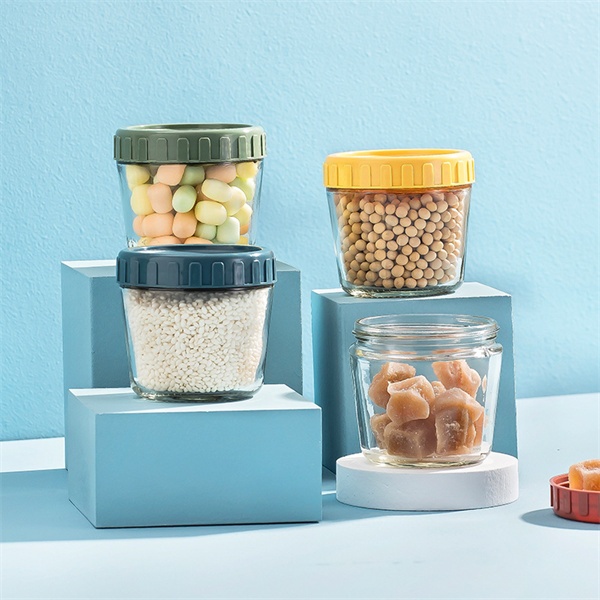 Food grade glass storage jar