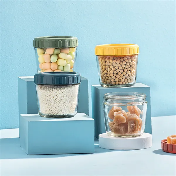 Food grade glass storage jar