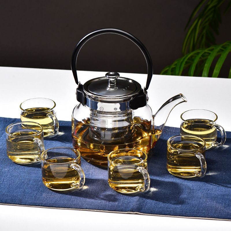 Handle-type Glass Teapot