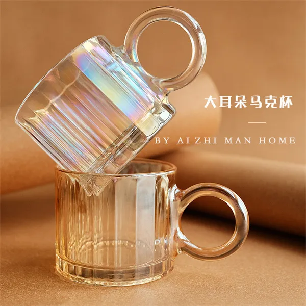 Стъклена чаша за вода с висок дизайн