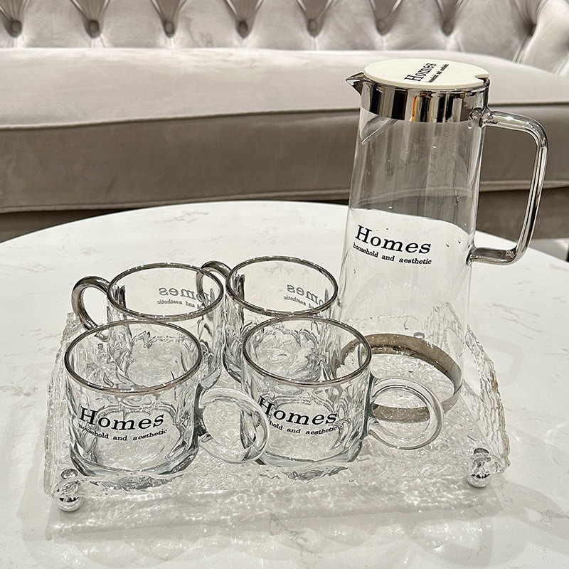 Set de ceainic rece din sticlă de uz casnic