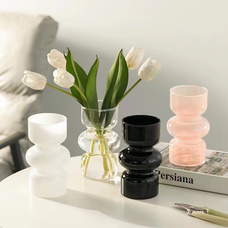 Instagram style retro glass vase