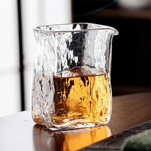 Японска ръчно изработена стъклена панаирна чаша