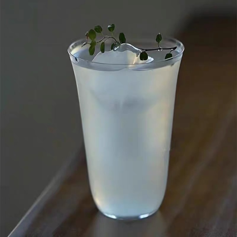 Tasse à boisson japonaise en verre à large ouverture