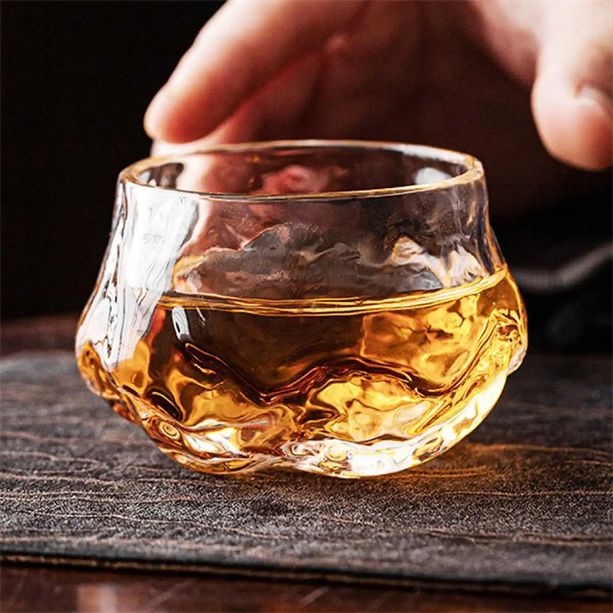 Srečna skodelica za čaj iz kristalnega stekla