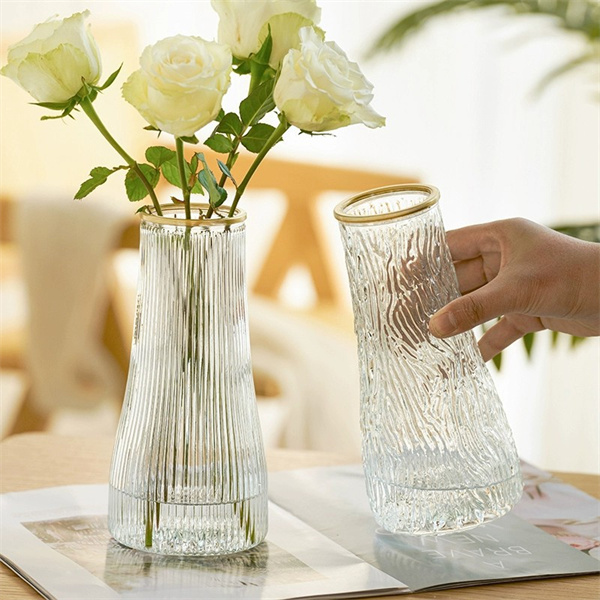 Nordic style light luxury glass vase