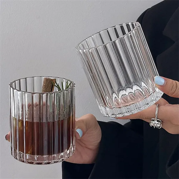Amerikanisches Retro-Kaffeeglas aus Glas