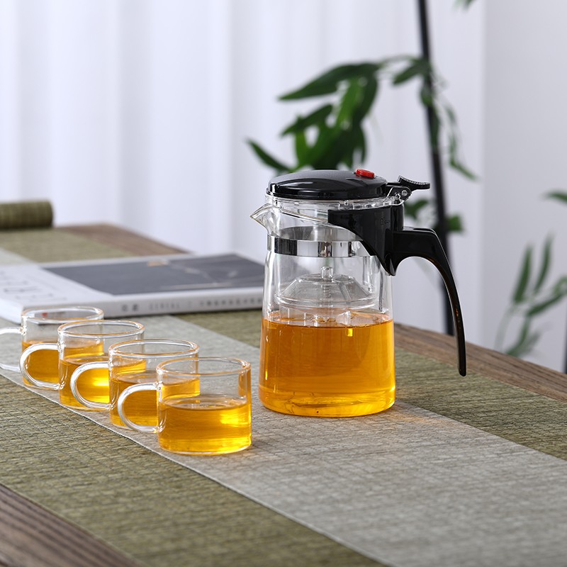 Simple glass tea set