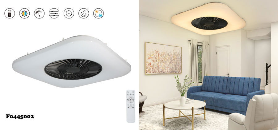 square ceiling fan lamp
