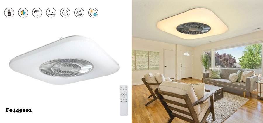 square ceiling fan lamp