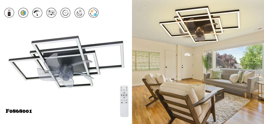 modern ceiling fans with lights and remote
