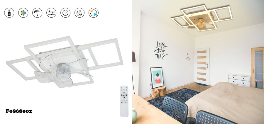 modern ceiling fans with lights and remote