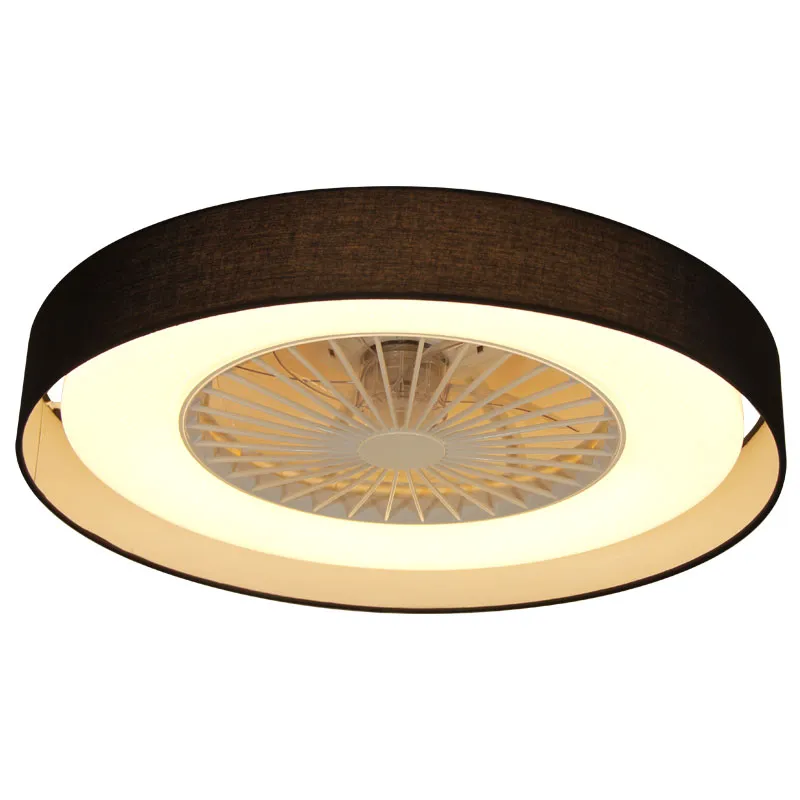 Fabric Drum Ceiling Fan Light