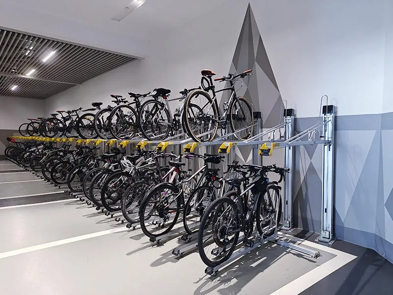 How to install a vertical bicycle rack?