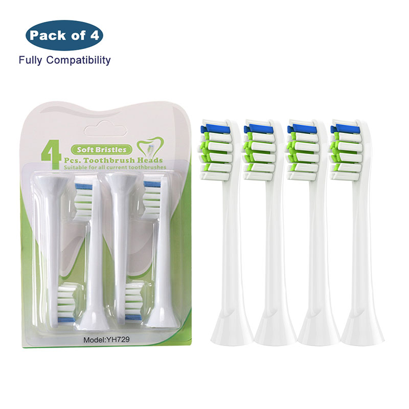 Logo laser Acceptable Sonic Toothbrush Head - 4