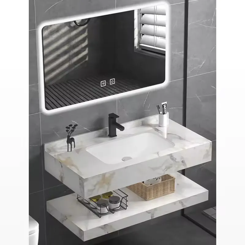 Bathroom Furniture Bathroom Sink Vanity Waterproof Wall Mount Bathroom Vanity Cabinet