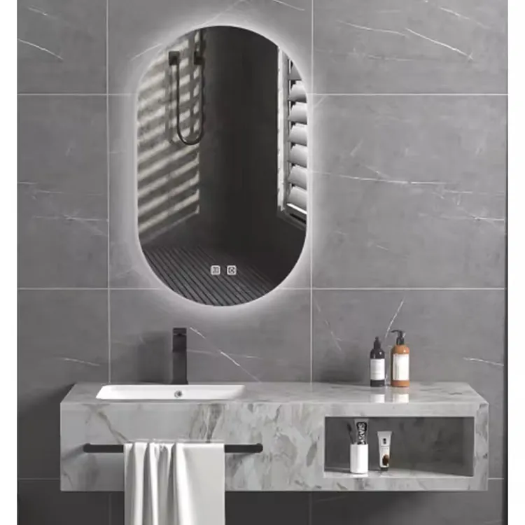 Hotel Luxury Rock Plate Bathroom Cabinets