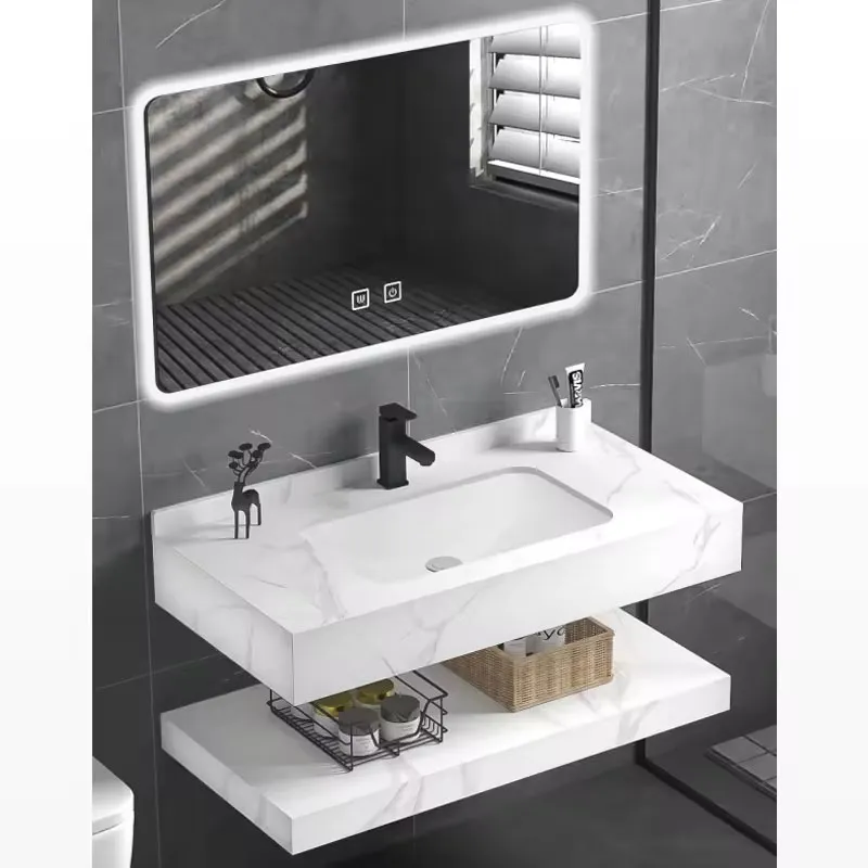 LED mirror Bathroom sink cabinet high quality bathroom cabinet