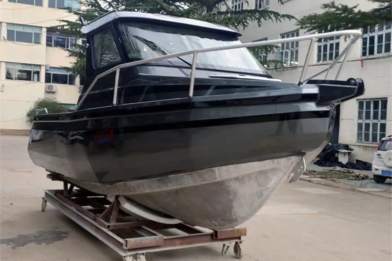 Perahu Pontoon Kerajinan Mudah Kabin 21FT dengan Hardtop