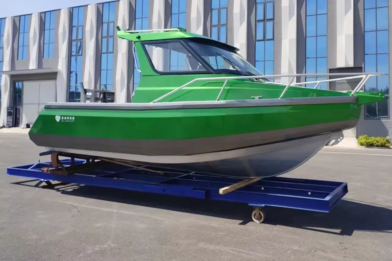Риболовна понтонна лодка с алуминиева кабинка 21 фута/25 фута