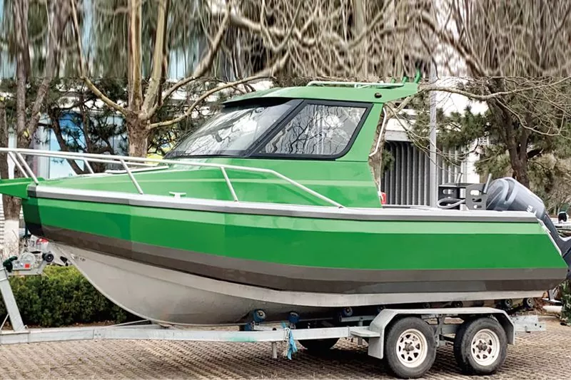 Cabină din aluminiu cu barcă de pescuit de design Zealand