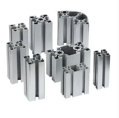 Aluminum profile extension products are connected using industrial aluminum profile accessories.
