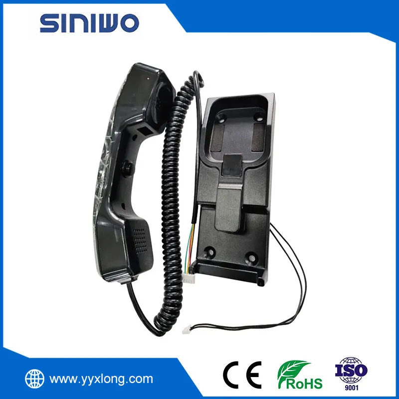 ABS Plastic PTT Switch Industrial Telephone Handset