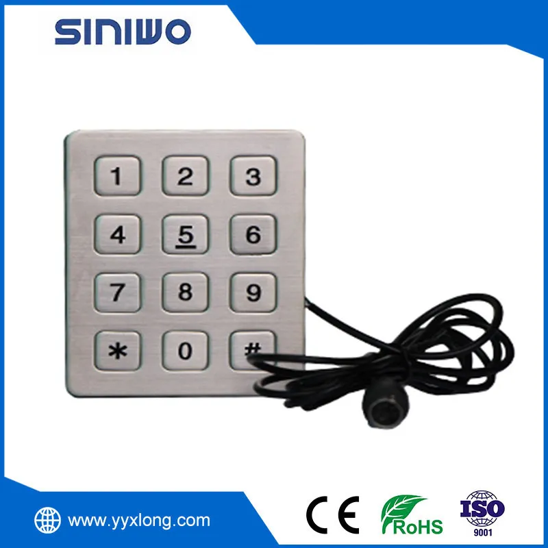 Access Control System Industrial Metal Keypad