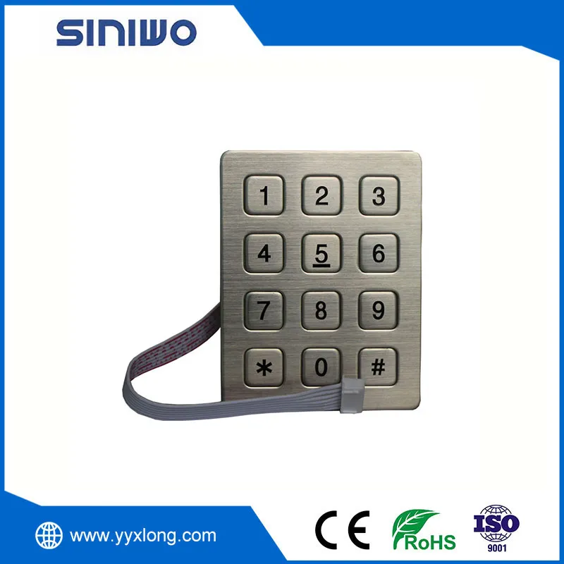 Metal Waterproof Industrial Keypad