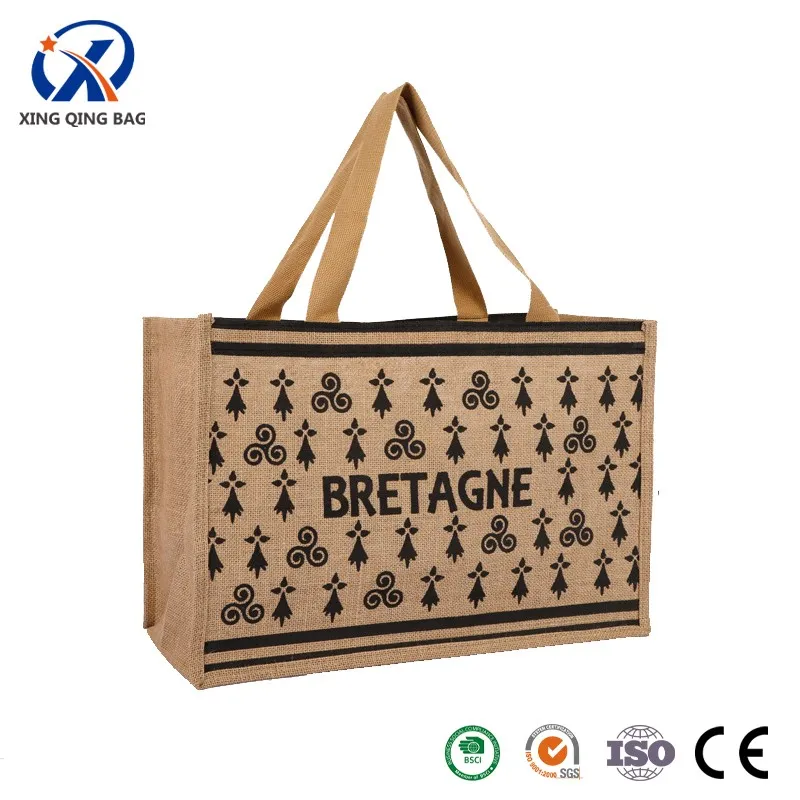 Túi tote mua sắm bằng đay