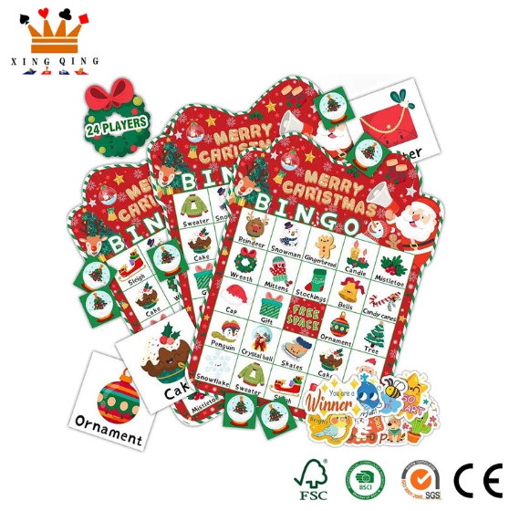 Jak grać w świąteczne karty do gry Bingo dla dzieci?