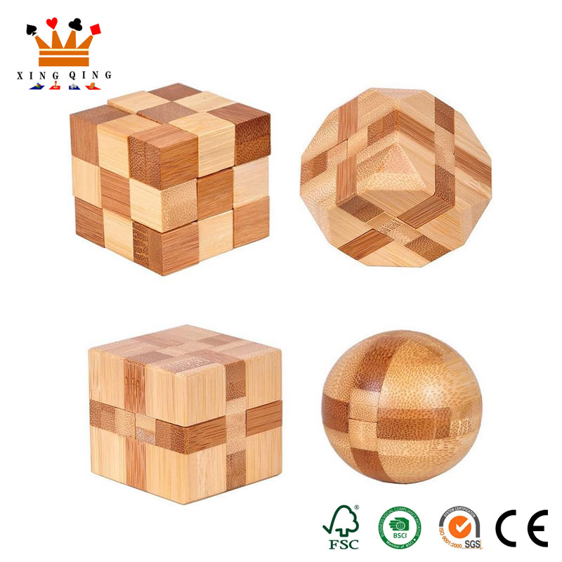 Origineel houten blokpuzzelspeelgoed