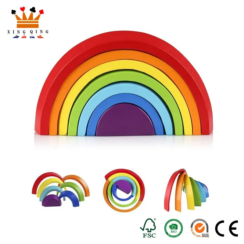 Rainbow Building Wooden Set