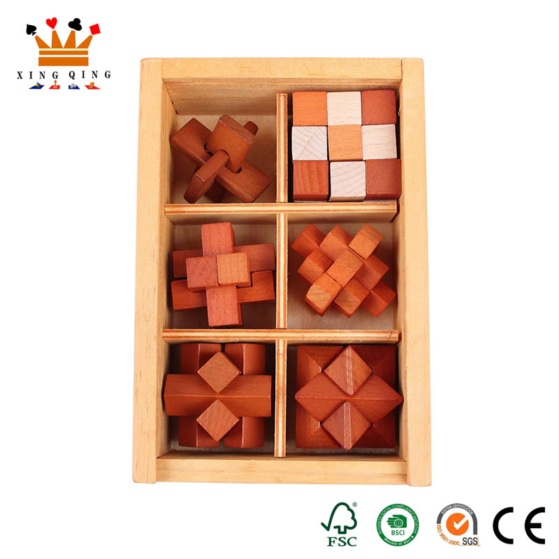 子供向け木製キューブ パズル