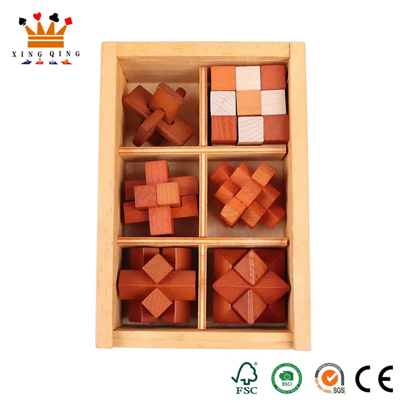 Holzwürfel-Puzzles für Kinder