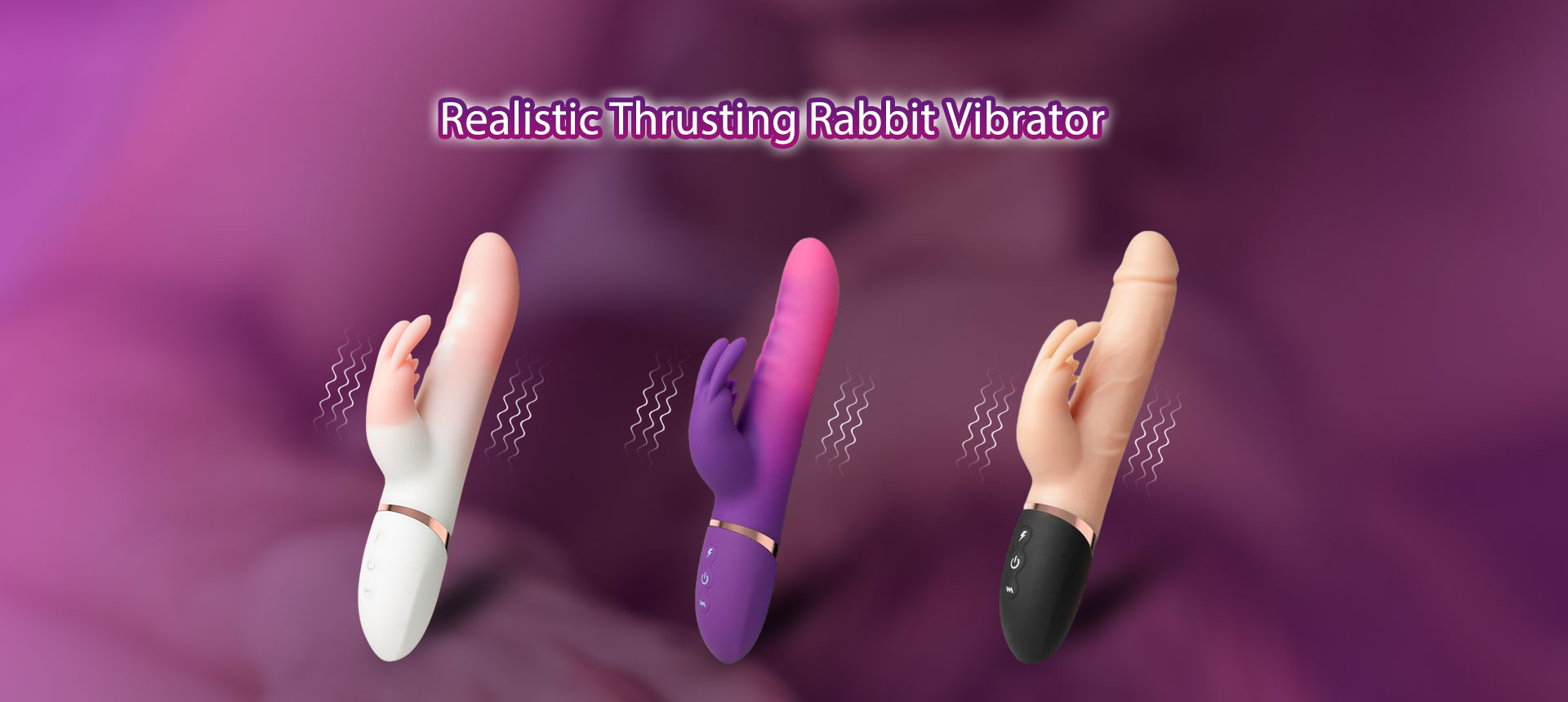 Realistinen työntövoimainen RabbitVibrator Factory