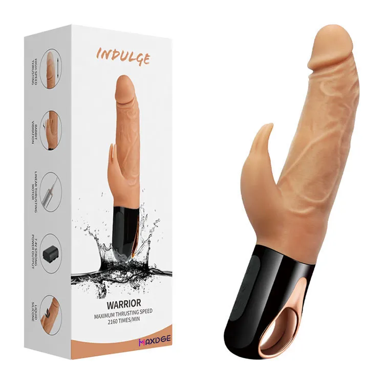 Realistische stuwende konijnenvibrator