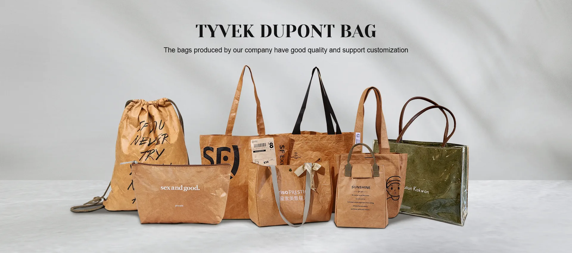 Hersteller von Tyvek-Dupont-Taschen in China