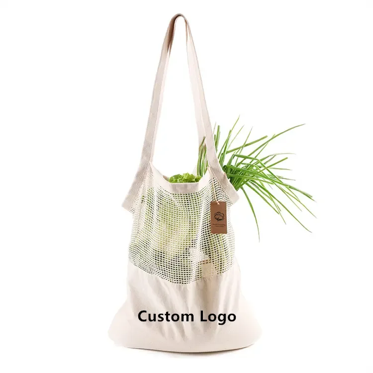Cotton String Shopping Tote Bag
