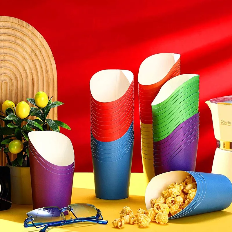 Disposable Kraft French Fries Cup