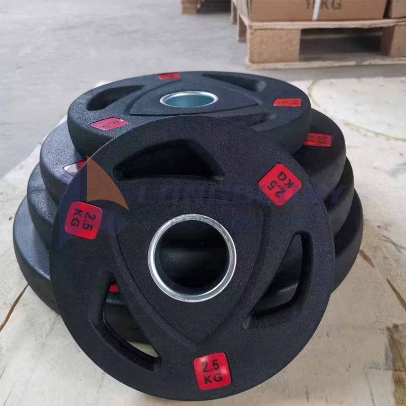 Tri-Grip Rubber Coated Weight Plate