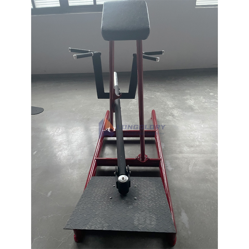 Adjustable T bar row machine