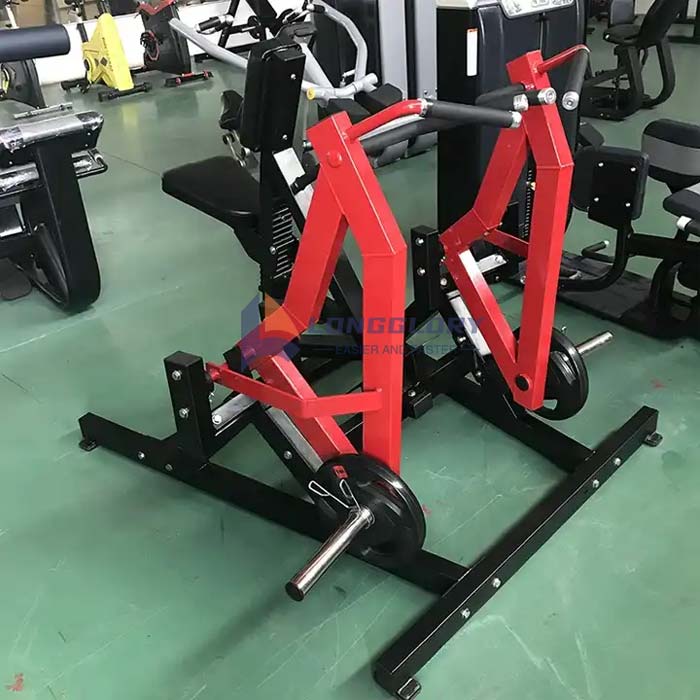 Strength Training Plate Loaded Iso-Lateral Rowing Machine