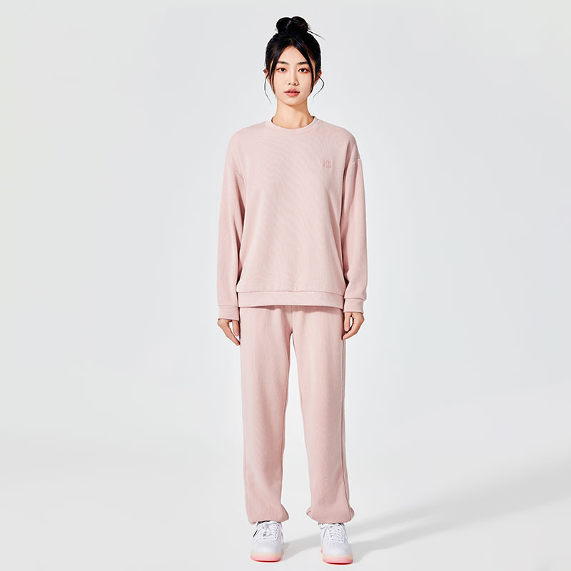 Pink Casual Women Sweatpants - 1