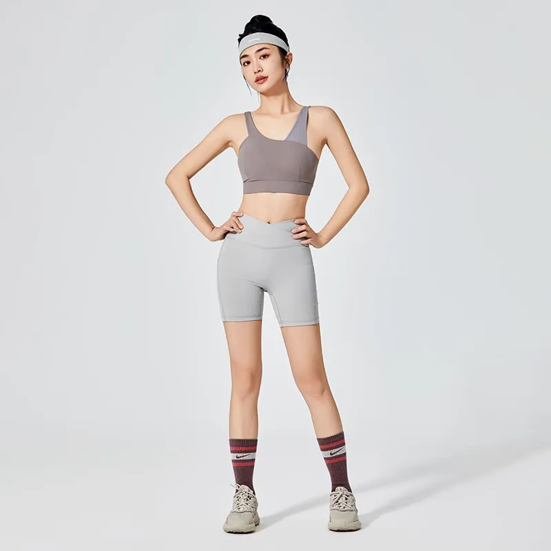 Asymmetric Strap Sports Bra