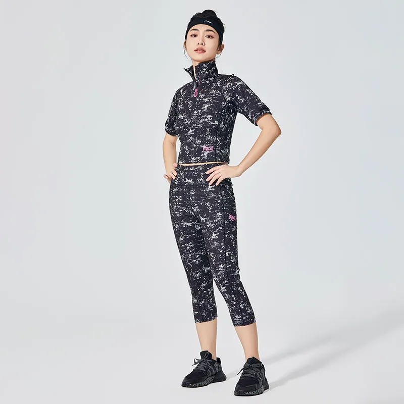 Leggings deportivos con estampado completo para mujer