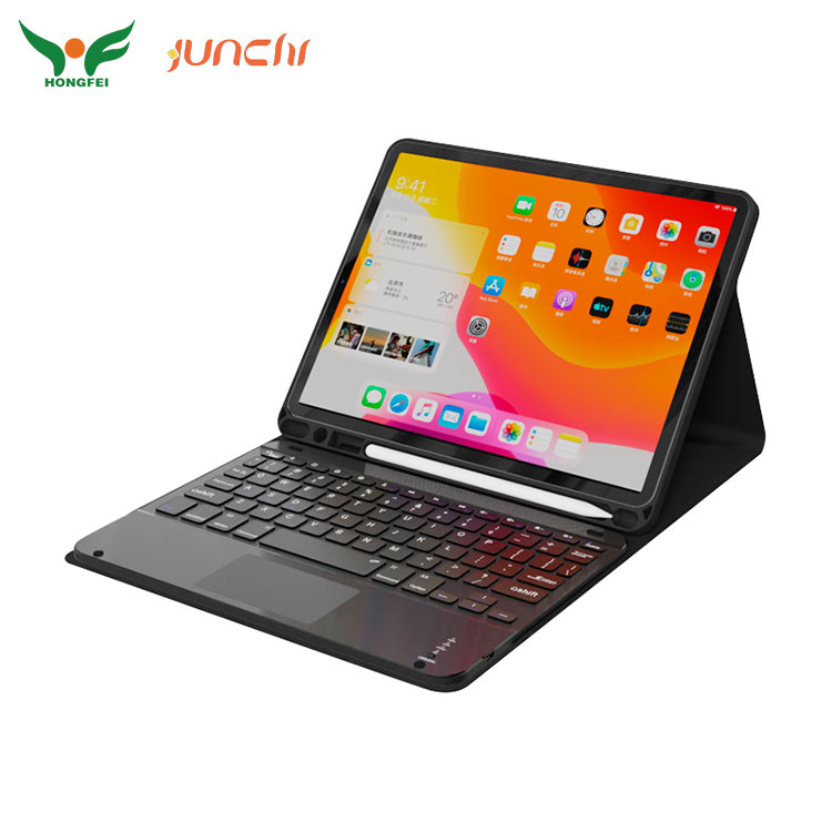 Shock Proof Leather Tablet Case With Built-In Pen Slot - 10