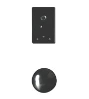 Inlaid smart lock<br>Zwart